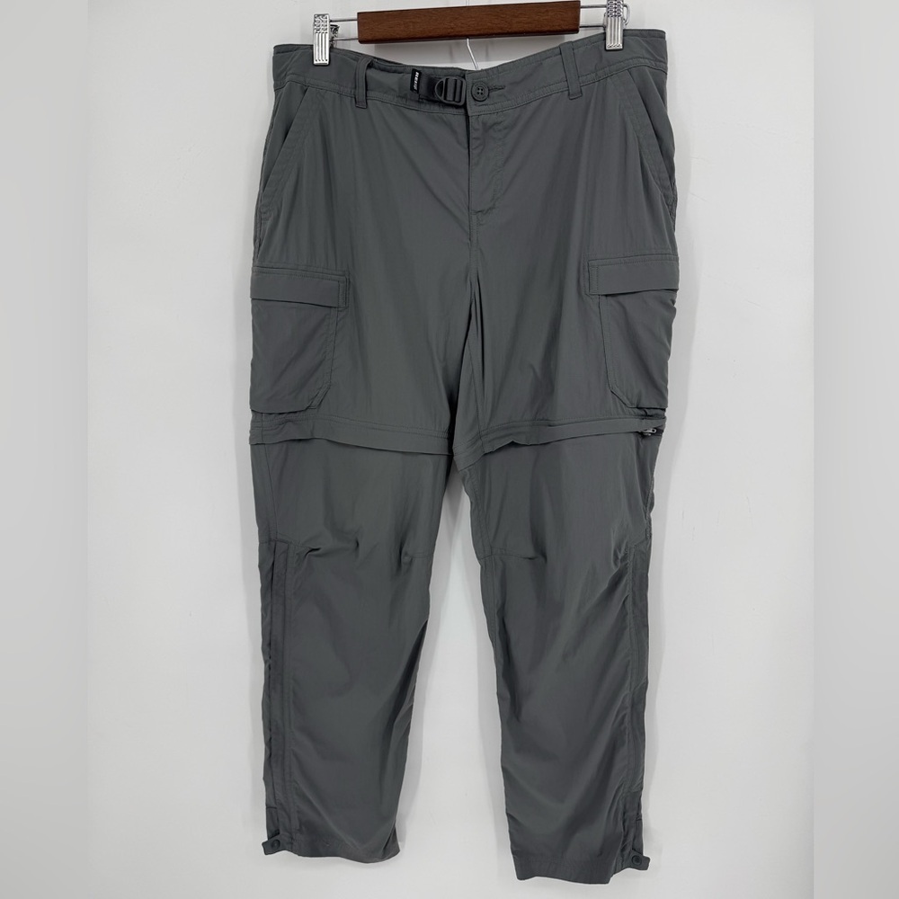 REI Co-op Women's Sahara Convertible Cargo Pants Asphalt Grey Size 14 Petite